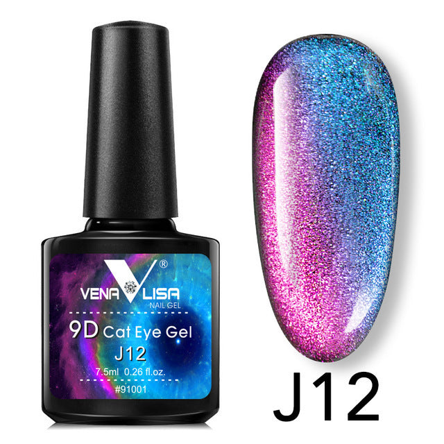 9D Gel Varnish Cat Eye Magic Chameleon Gel Multicolor 5ml Nail Gel Polish - MAXIME