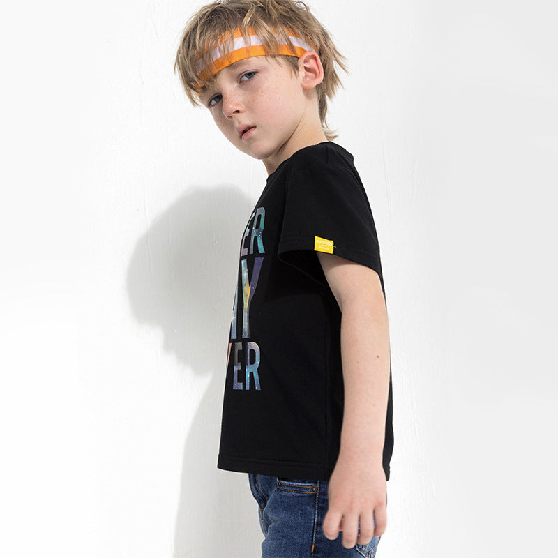 Children's letter print T-shirt - MAXIME