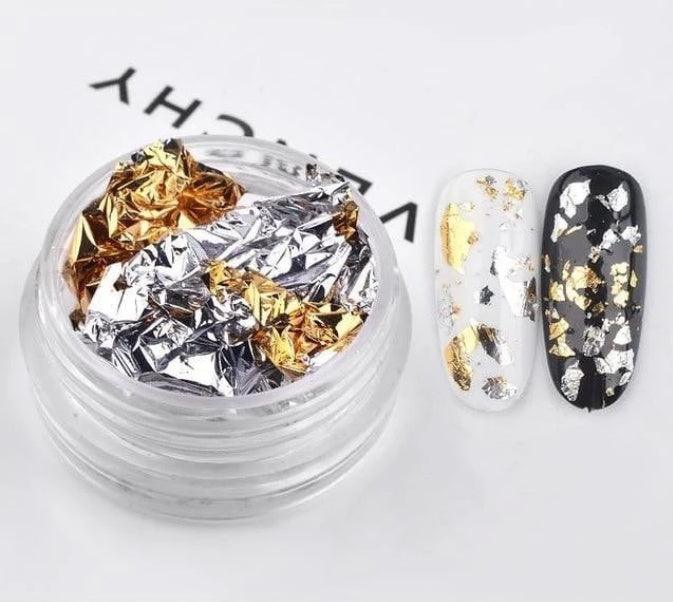 Nail tin foil fragment nail jewelry - MAXIME