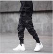 Hot Sale Men Black Hip Hop Cargo Pants - MAXIME