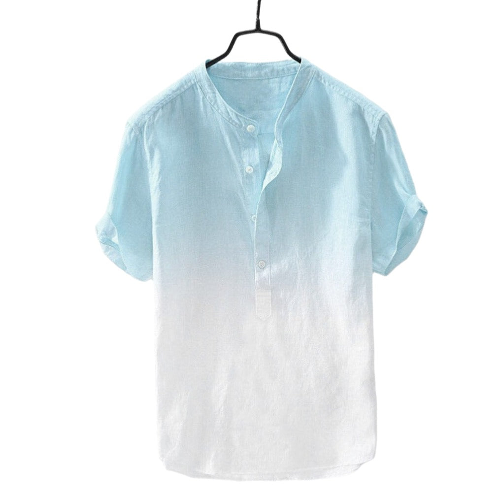 Gradient Cotton Linen Shirt - MAXIME