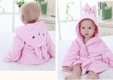 Cartoon Cute Animal Modeling Baby Bath Towels Baby Bathrobes Cotton Children's Bathrobes Baby Hooded - MAXIME