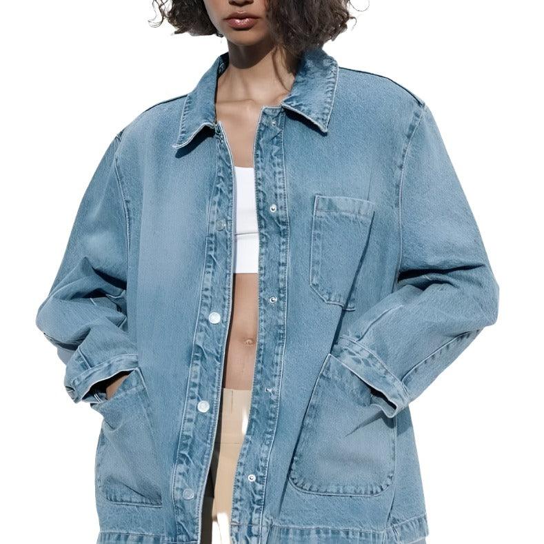 Loose Denim Jacket Coat Women's Jeans - MAXIME