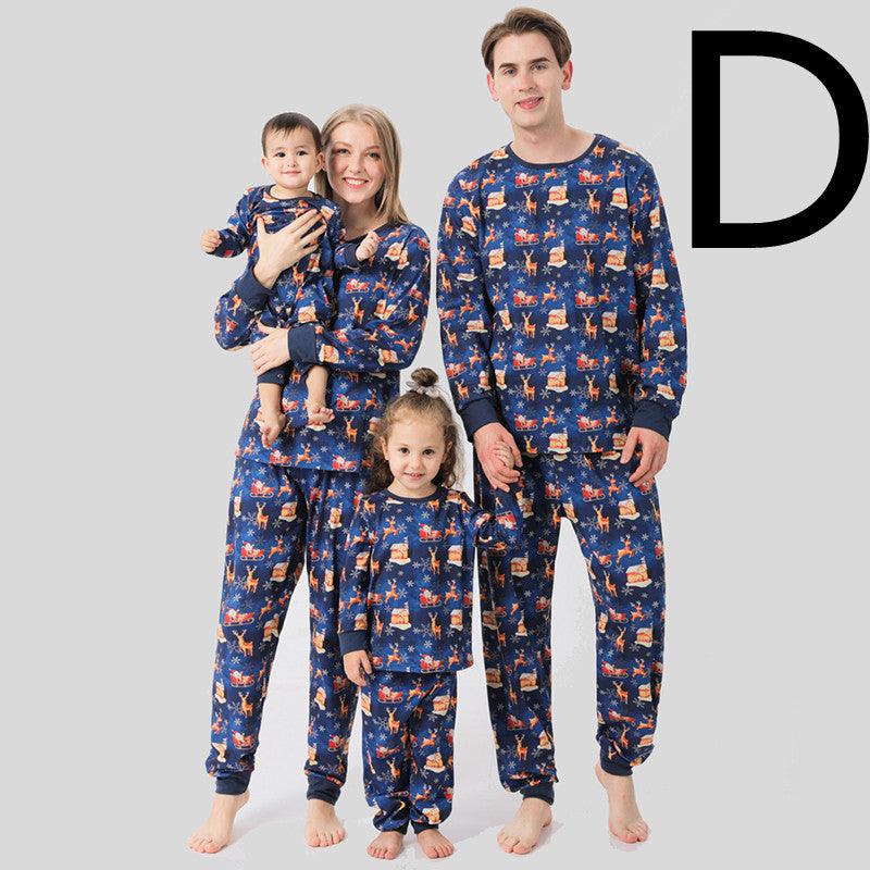 Christmas Family Pajamas Set Mom Dad And Son - MAXIME