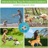 Dog Toys Interactive Pet Football Toys with Grab Tabs Dog Outdoor training Soccer Pet Bite Chew Balls for Dog accessories - MAXIME