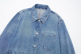 Loose Denim Jacket Coat Women's Jeans - MAXIME