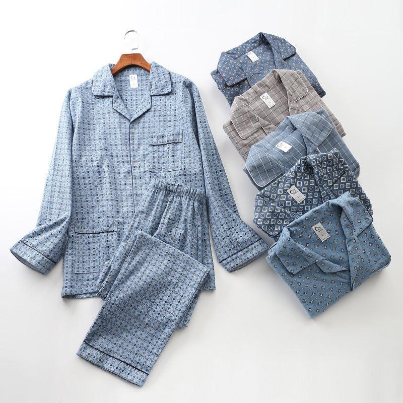 Long-sleeved Lapel Pajama Set - MAXIME