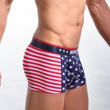 American flag printed ribbed boxers - MAXIME