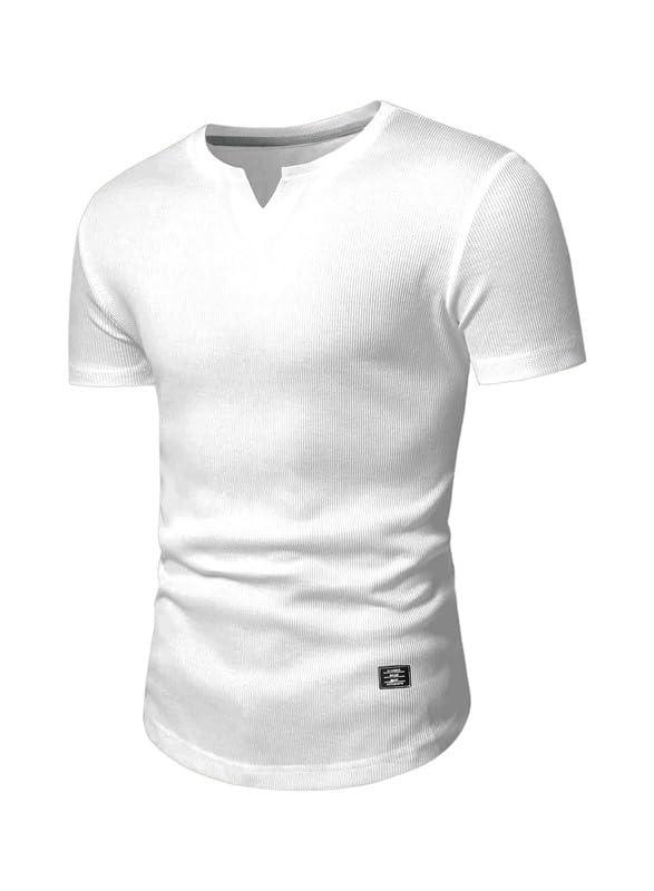 Men's Muscle Slim Fit T-Shirt V Neck - MAXIME