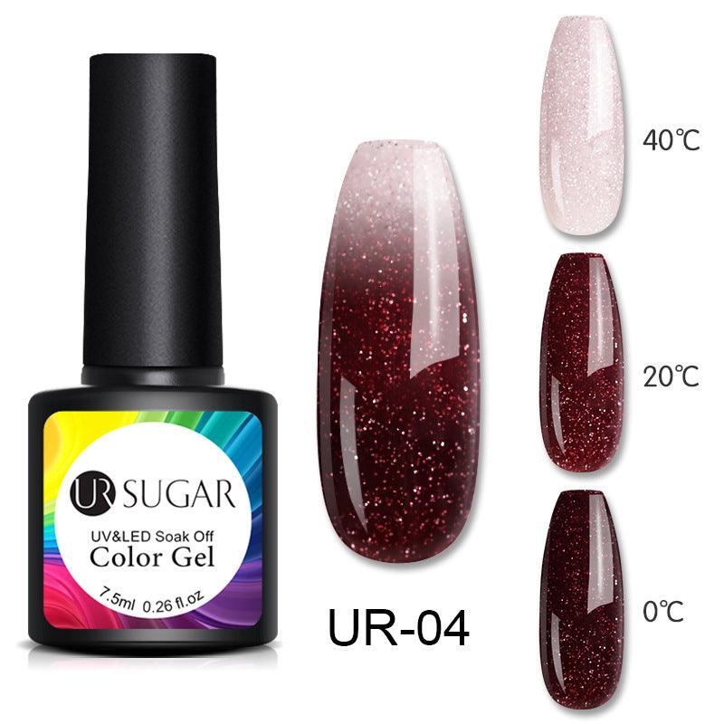 Glitter glitter temperature change nail polish - MAXIME