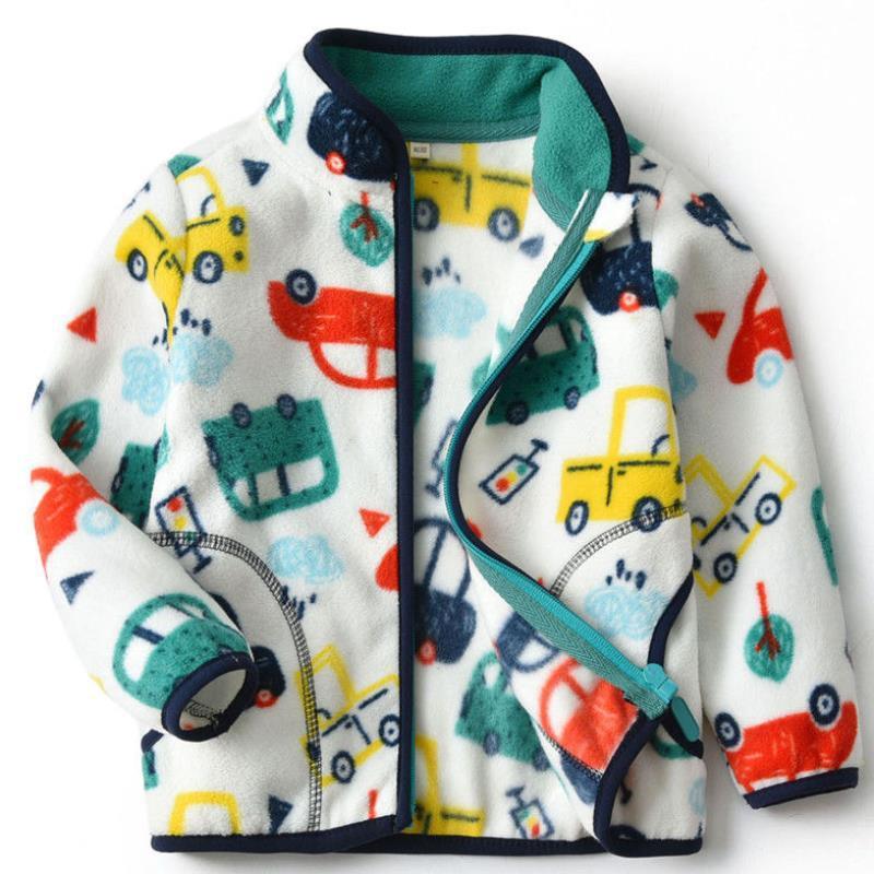 Printed Coats Kids Zipper - MAXIME