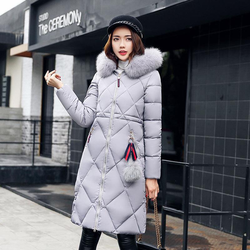 Long hooded padded down coat coat women - MAXIME