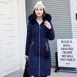 Long hooded padded down coat coat women - MAXIME