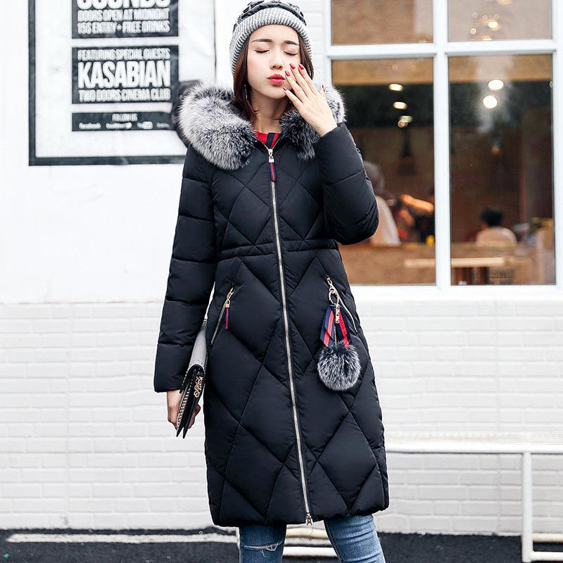 Long hooded padded down coat coat women - MAXIME