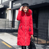 Long hooded padded down coat coat women - MAXIME