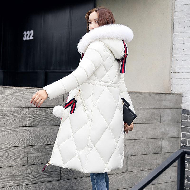 Long hooded padded down coat coat women - MAXIME