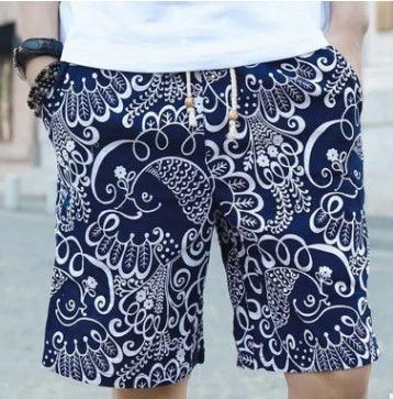 Men Linen Beach Shorts - MAXIME