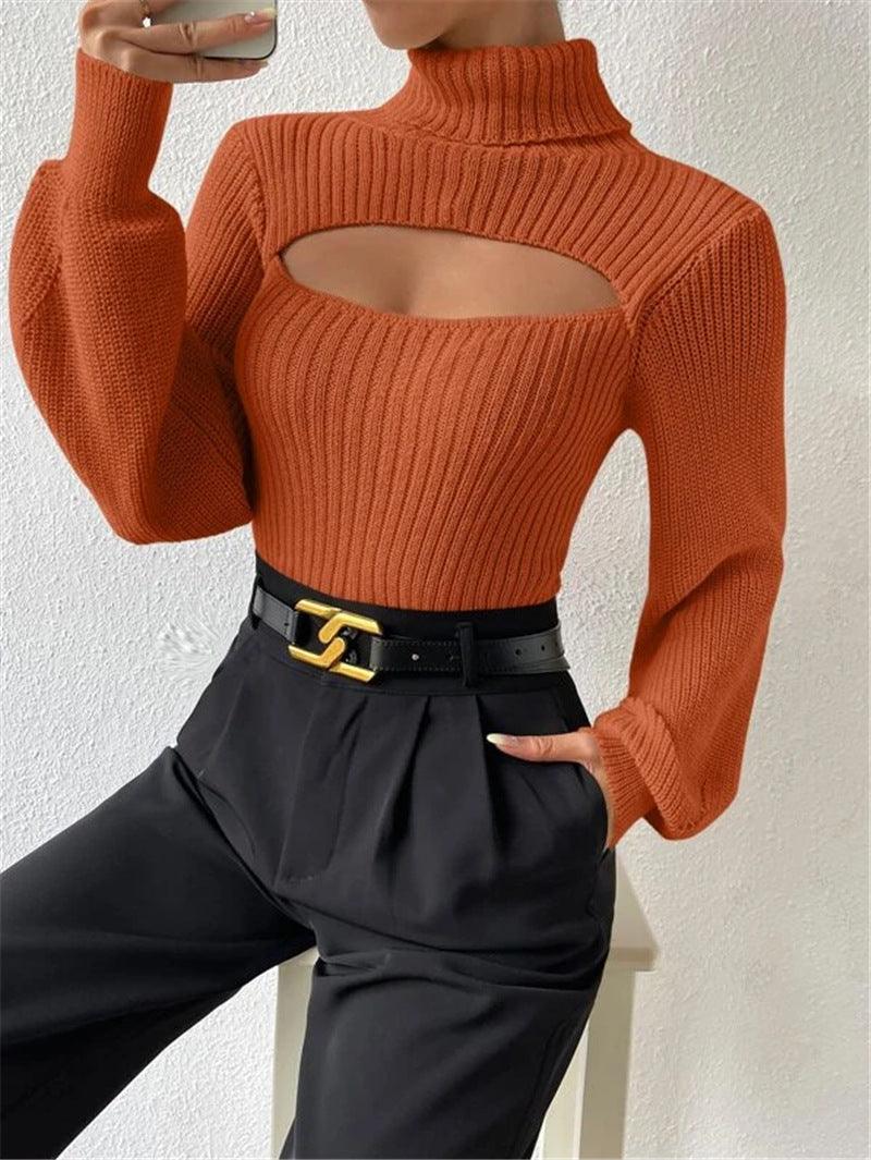 MAXIME Sexy Loose High Collar Sweater - MAXIME