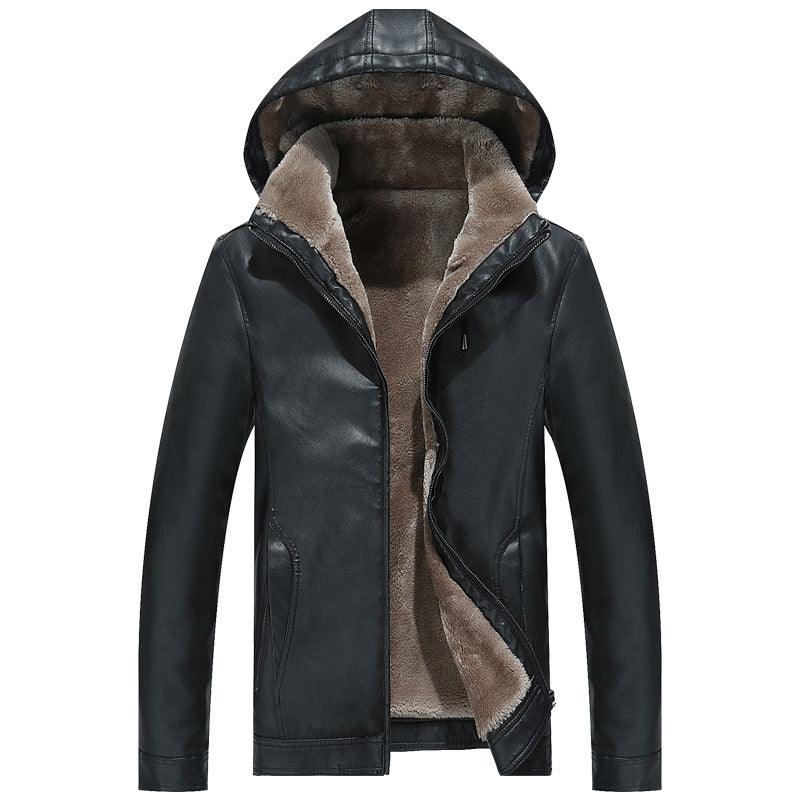 Men's Casual Zipper Slit Turn-down Collar Coat - MAXIME