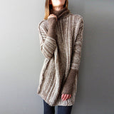 women's loose turtleneck sweater