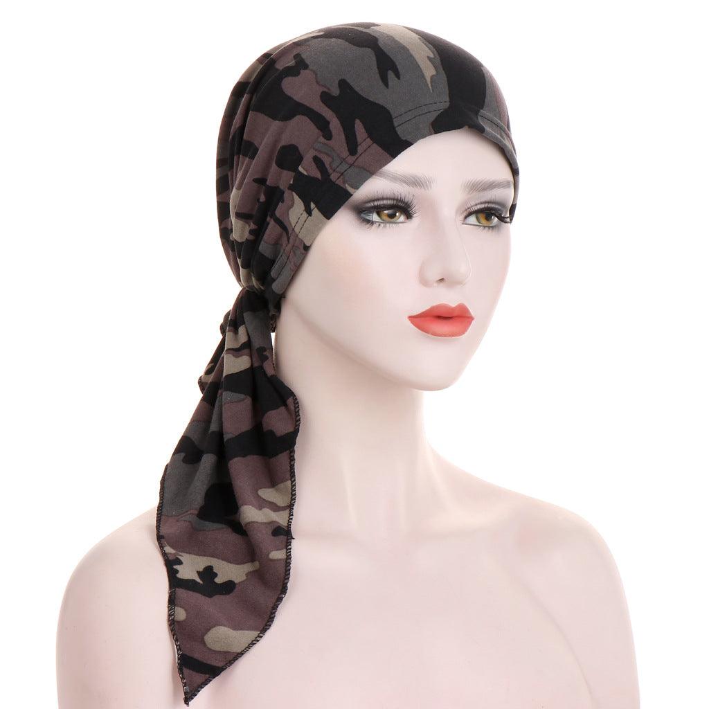 Maxime Curved Tail Turban Hat - MAXIME