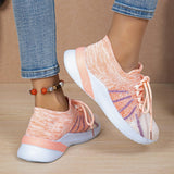 Women Color-matching Breathable Mesh Shoes Running Walking Casual Sneakers - MAXIME