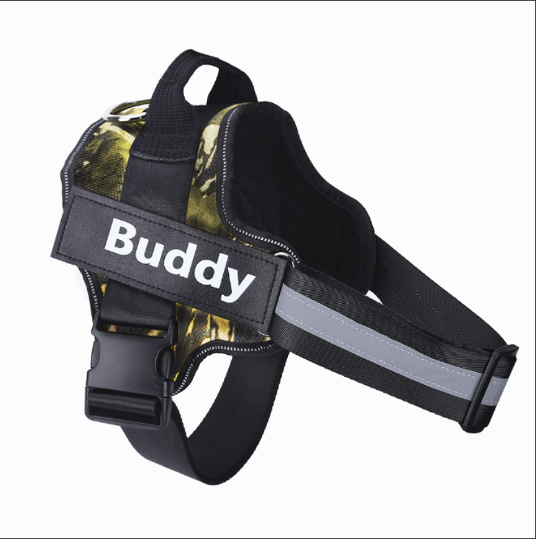 Adjustable Pet Harness Vest For Small Large Dog Custom Patch Pet Supplies - MAXIME