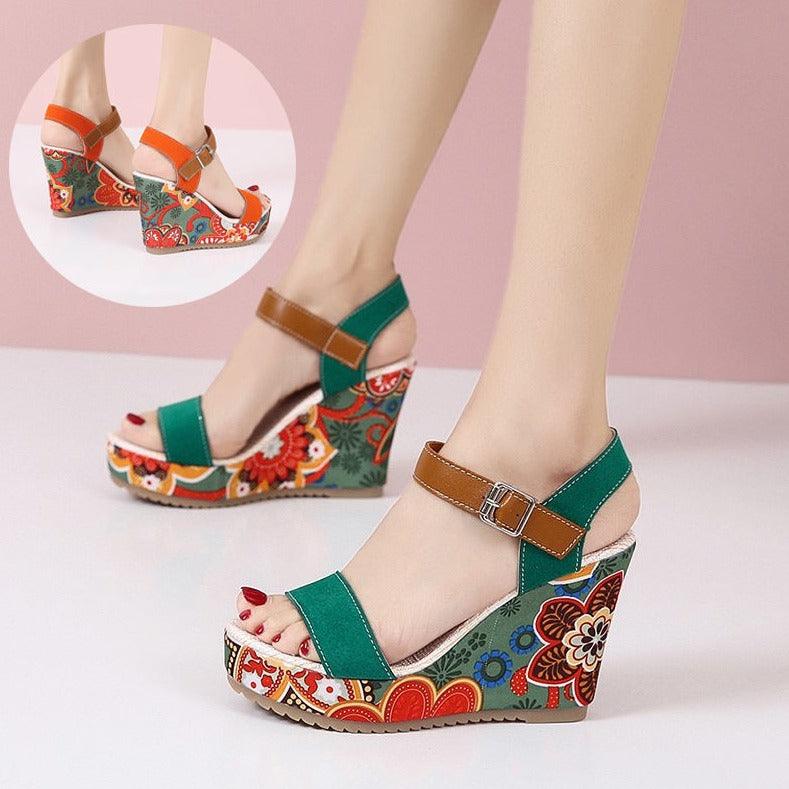 High Wedge Sandals - MAXIME