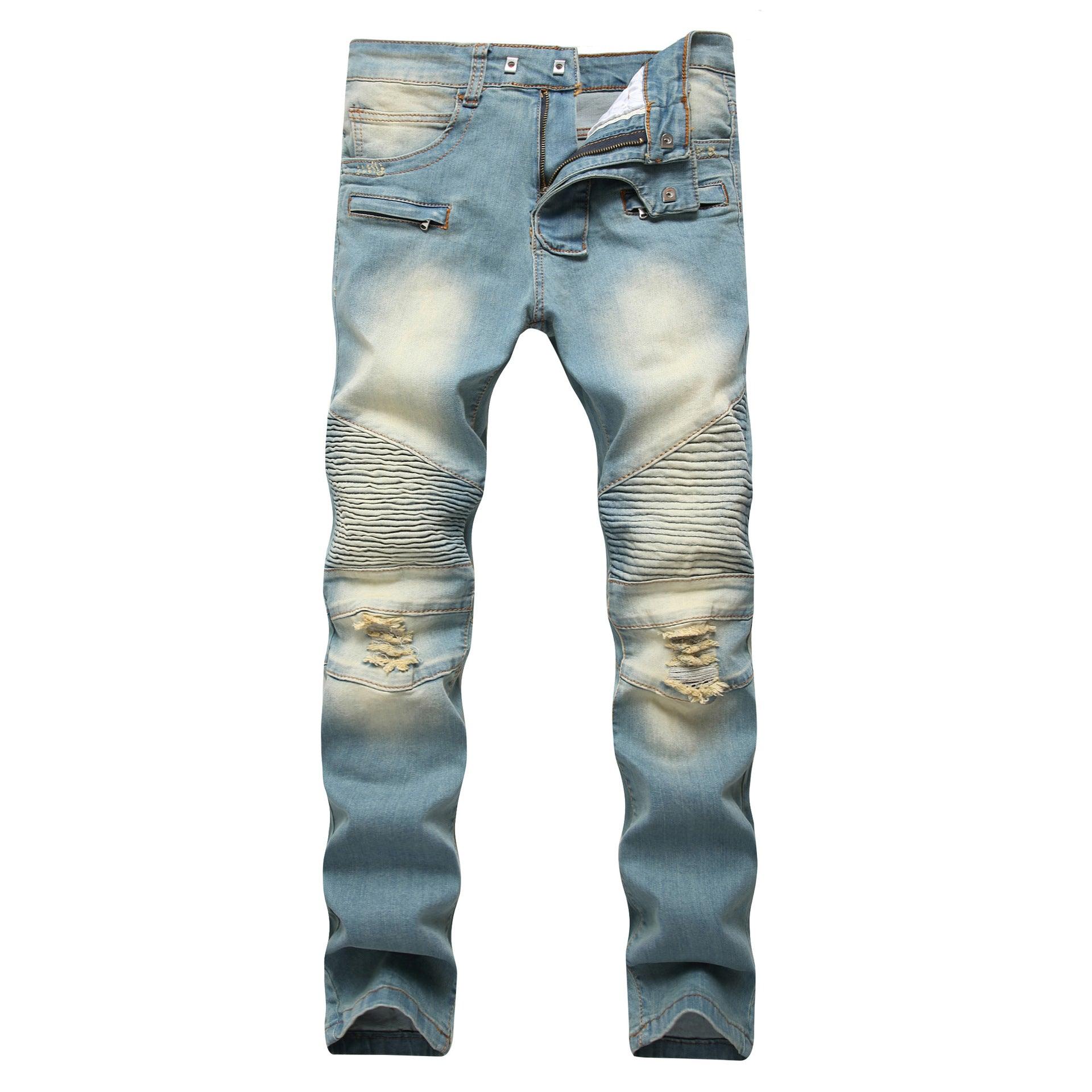 Maxime special zipper, jeans, broken holes, - MAXIME