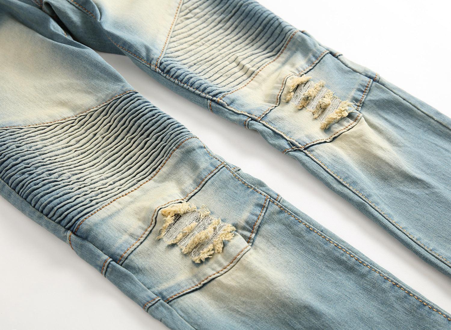 Maxime special zipper, jeans, broken holes, - MAXIME