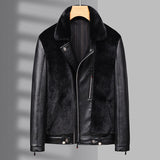 Men's Warm Mink Fur Jacket Coat - MAXIME