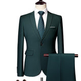 Men's Business Casual Suit Suit Two-piece Set - MAXIME