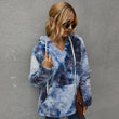 Tie-Dye Hooded Thick Sweater