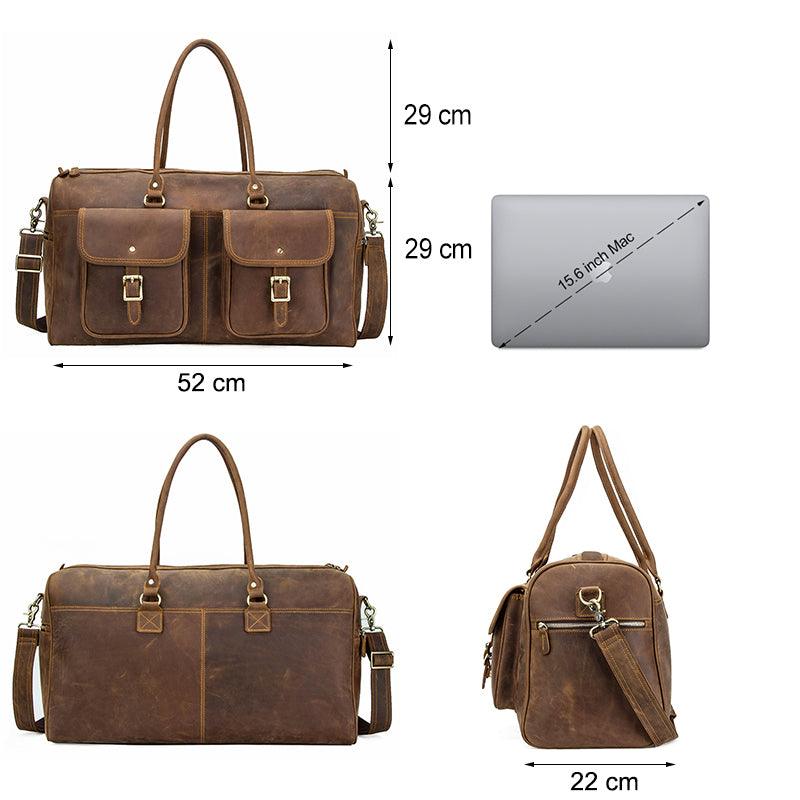 Large Capacity Leather Travel Bag - MAXIME