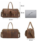 Large Capacity Leather Travel Bag - MAXIME