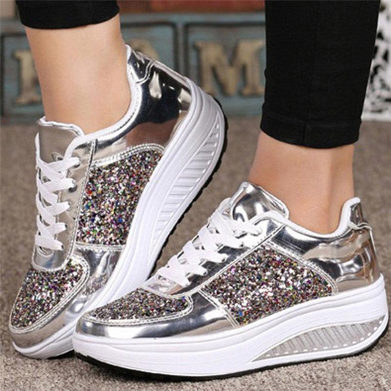 Sequin women's sneakers - MAXIME