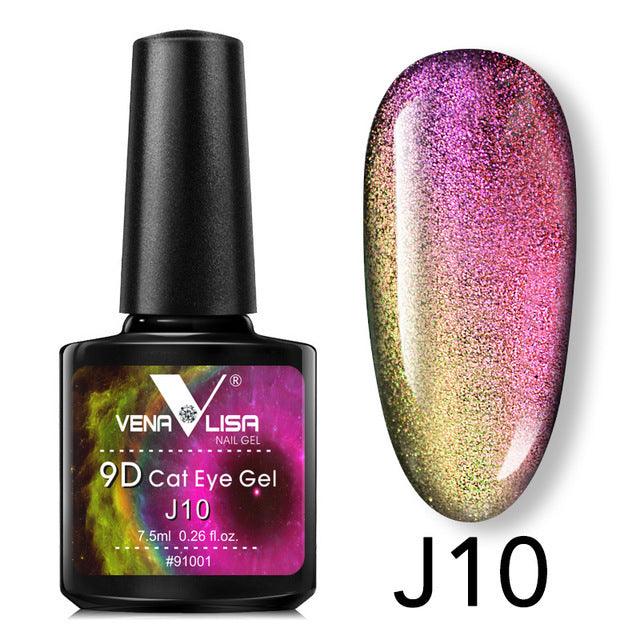 9D Gel Varnish Cat Eye Magic Chameleon Gel Multicolor 5ml Nail Gel Polish - MAXIME