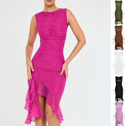 Slim Skinny Sleeveless Dress - MAXIME