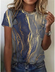 Maxime New Abstract Retro Print Short Sleeves - MAXIME