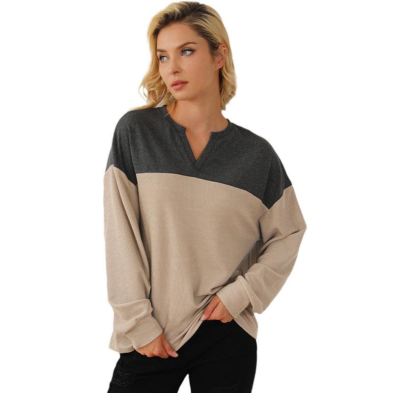 Maxime Long Sleeve V-neck Sweater - MAXIME