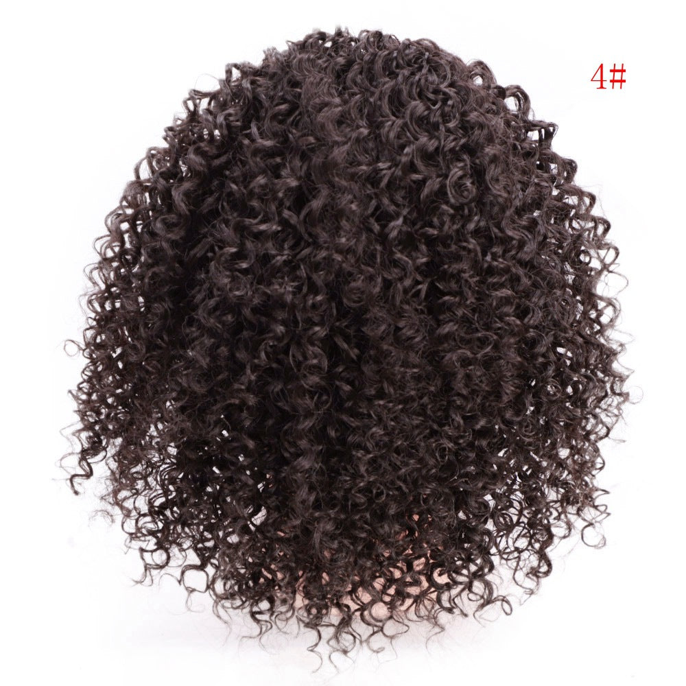 Drawstring Stretch Small Curly Wig - MAXIME