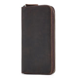 Genuine Leather Long Wallets for Men Cash Credit Card Holder Purse Male - MAXIME