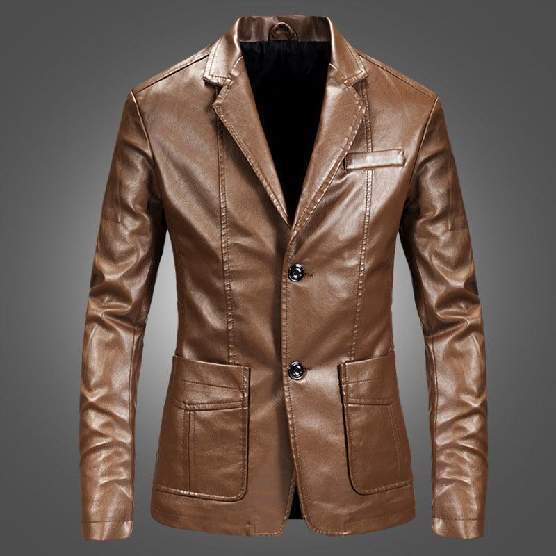 Leather Jacket Small Suit Men - MAXIME