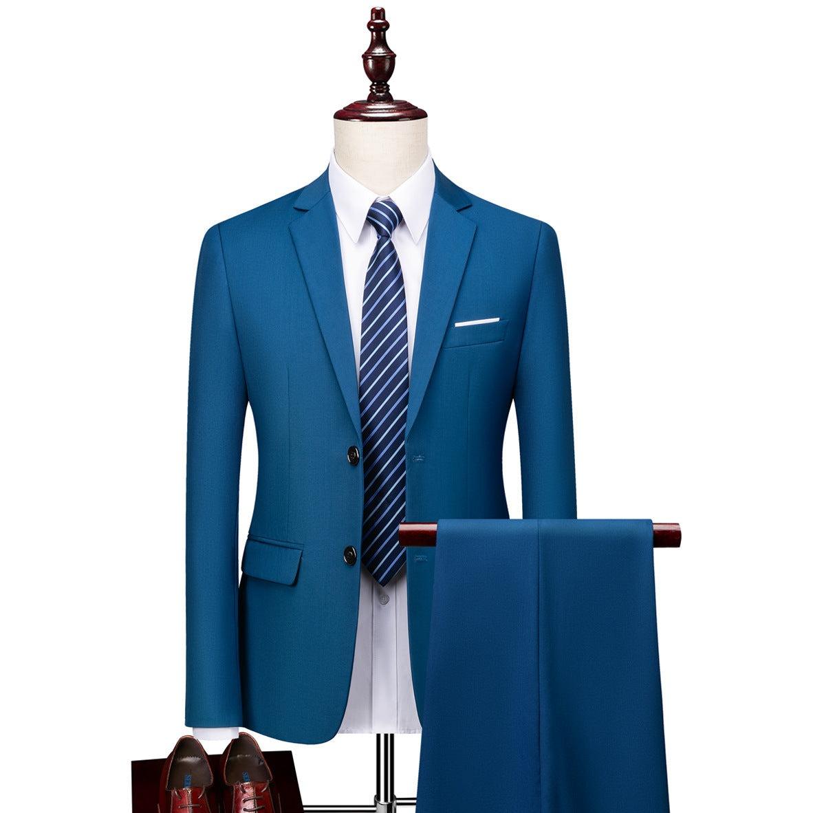 Men's Business Casual Suit Suit Two-piece Set - MAXIME