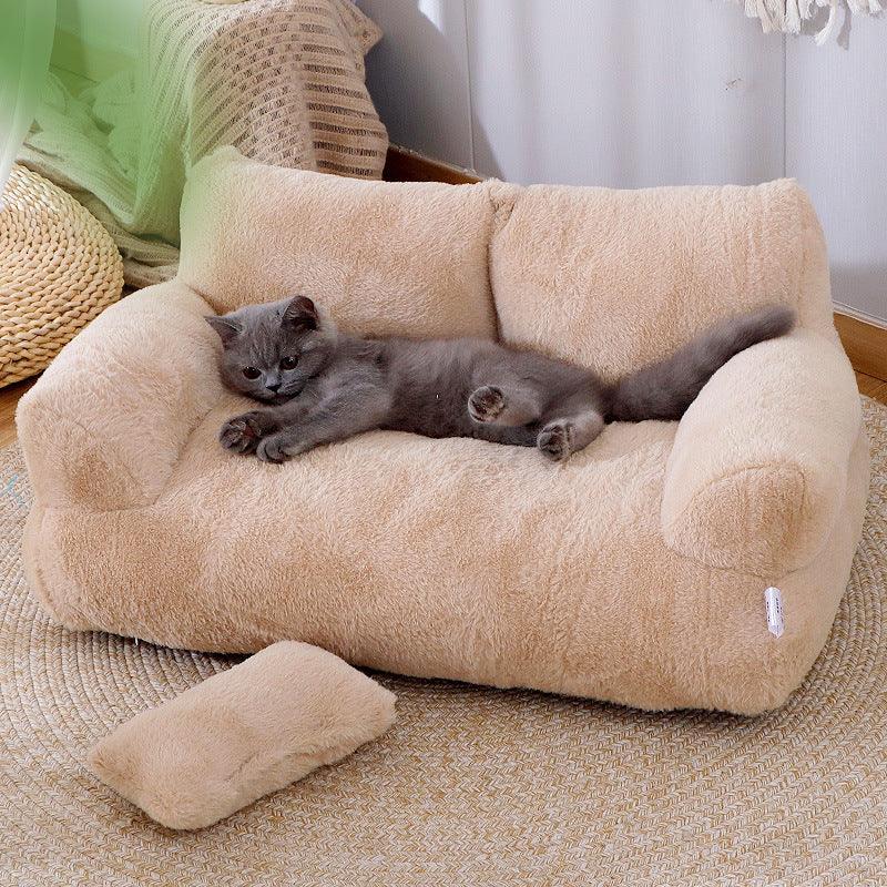 Luxury Cat Bed Sofa Winter Warm Bed For Small Medium Dogs Cats - MAXIME