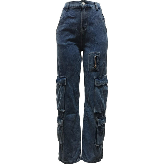 Bellows Pocket Denim Trousers - MAXIME