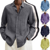 Long Sleeve Lapel Shirt Men's Loose Button - MAXIME