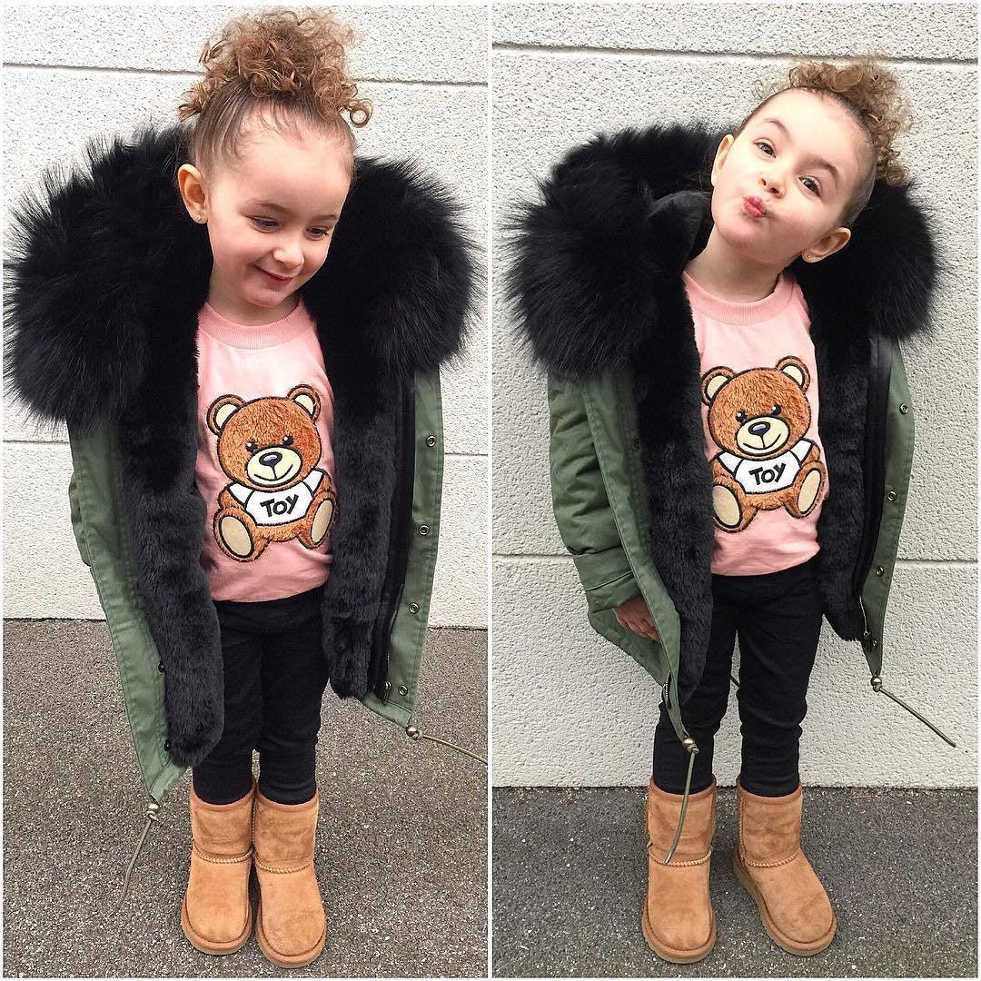 Children's faux fur coat - MAXIME