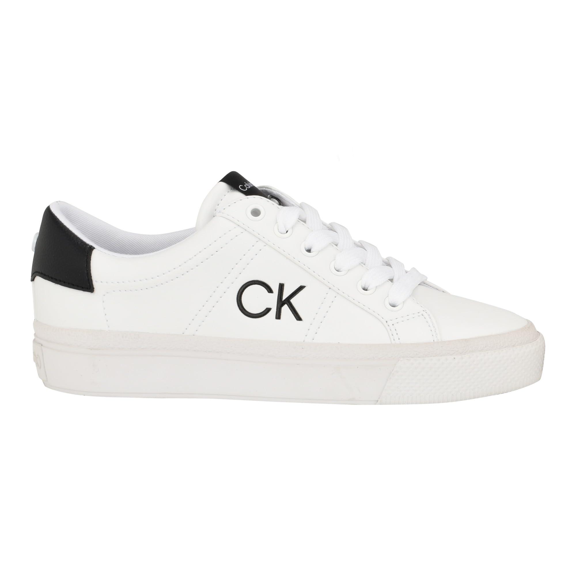 Calvin Klein Women's CYLAIE Sneaker, White - MAXIME