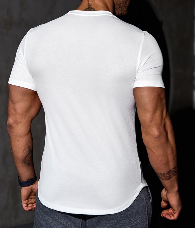 Men's Muscle Slim Fit T-Shirt V Neck - MAXIME